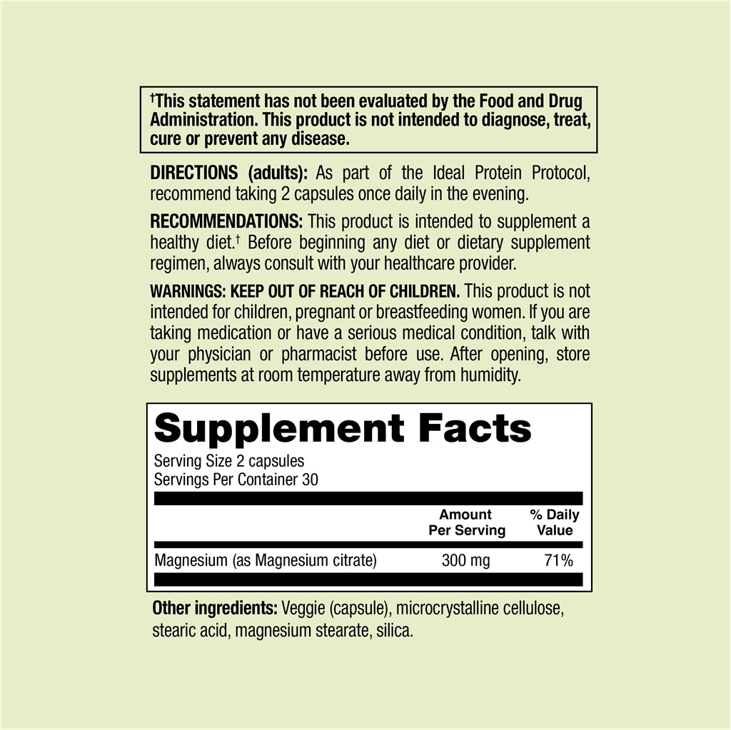 Magnesium ingredients