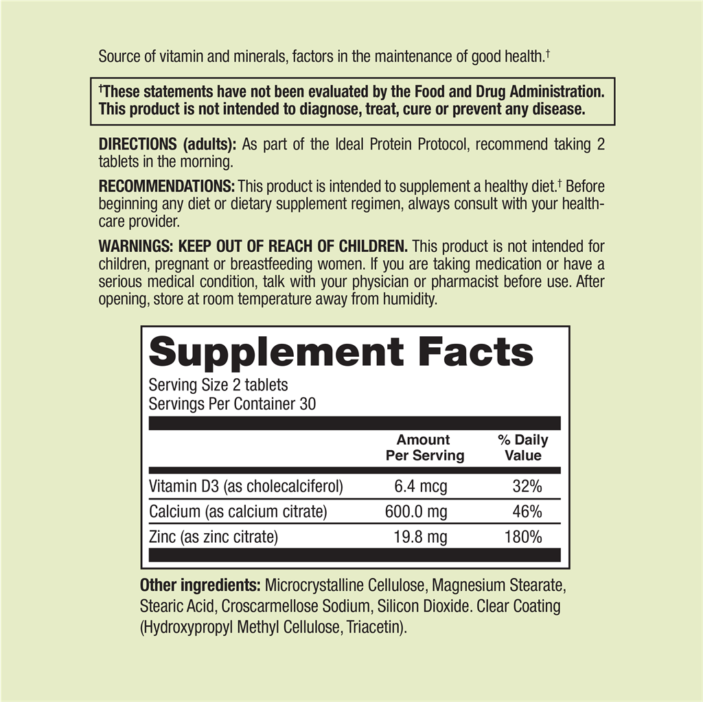 calcium citrate ingredients