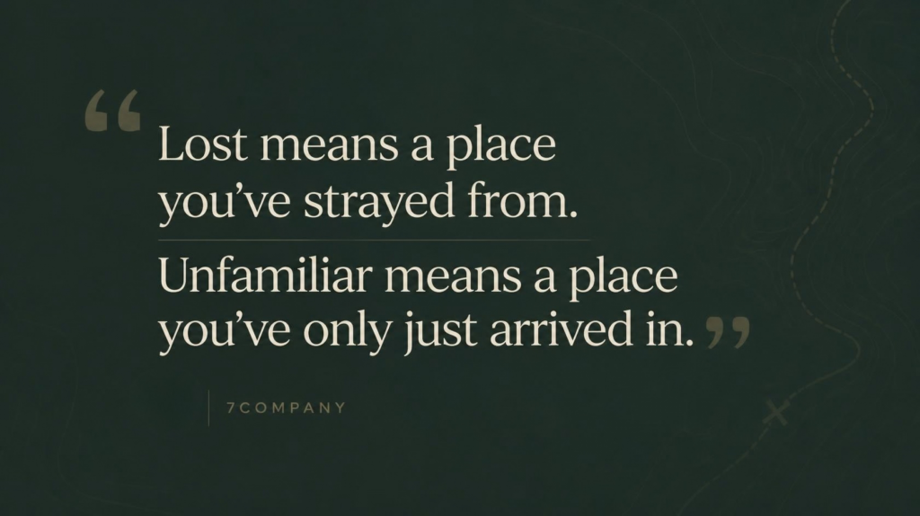 Lost means a place ...
